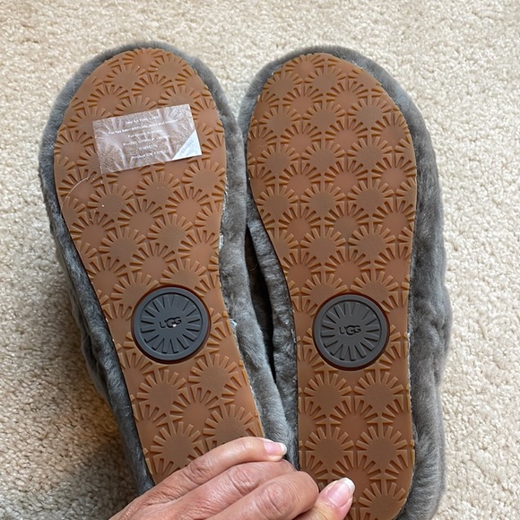 UGG Gray Fluff Yeah Slide. Women’s size 10. New - Picture 3 of 5